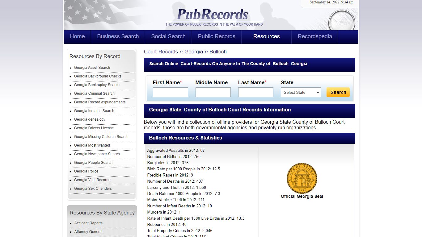 Bulloch County, Georgia Court Records